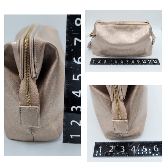 Rose Gold Large Cosmetic Case Beauty Boutique NEW #673 - Picture 16 of 16